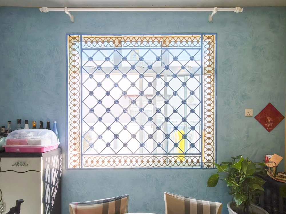 vasari texture paint house dining area wall pontian johor