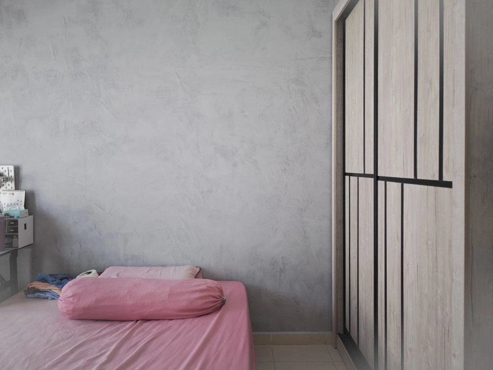 vasari texture veniziano landed house bedroom wall pontian johor